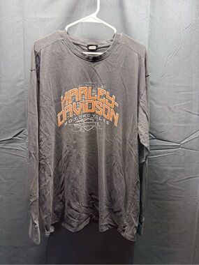 Harley-Davidson Men's Black Long-Sleeve Logo Shirt Sz 3XL (13aj)